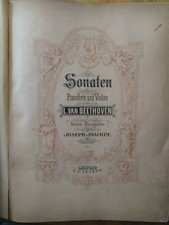 sonaten fur pianoforte und Violin von L. van Beethoven edizioni Peters primi 900