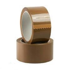 6 ROTOLI DI NASTRO ADESIVO SILENZIOSO AVANA 50X66, SCOTCH DA IMBALLAGGIO PACCHI