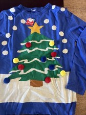 maglia blu natale tg M adulto