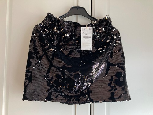 Gonna paillettes zara nera - gonna, s