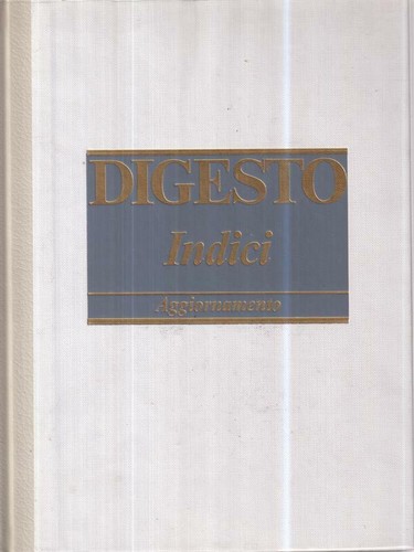 Digesto indici voll aa - digesto., aa.vv