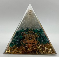 Piramide Orgonite Malachite Labradorite Atomium