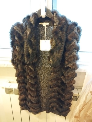 Gillet marrone lana - gillet,