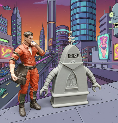 Figura bot preacher futurama - figura,