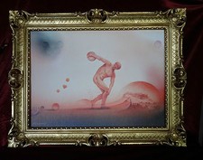 OLYMPIA Discus Atene Cornici Immagine Foto Telaio Antico Barocco Rococo 90x70