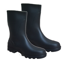 Stivali di gomma Uomo corti in Pvc impermeabili antiscivolo lavoro Nero Misur 41