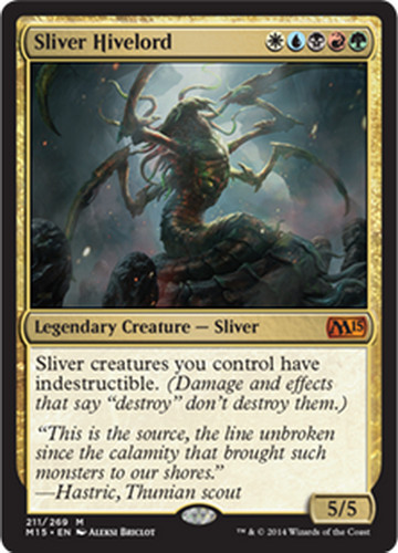 Mtg sliver hivelord foil exc - foil,