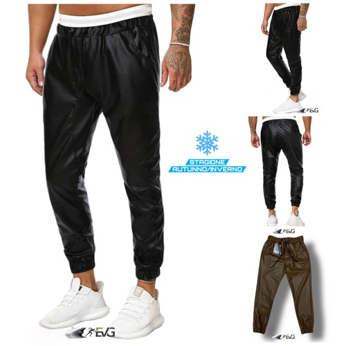 Pantalone pelle uomo italy - pantalone,
