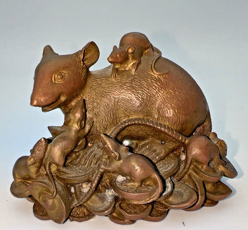 Scultura solida patinata