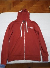 Felpa Rossa PYREX Con Cappuccio e Cerniera (Taglia M)