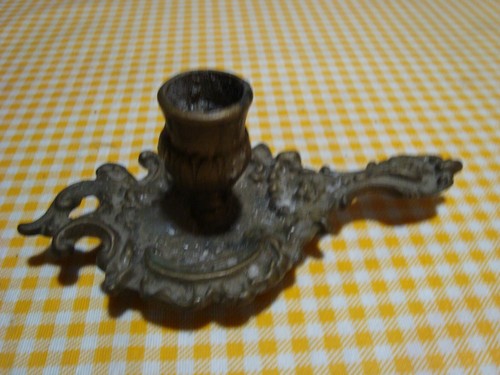 Bugia antica ottone - in,