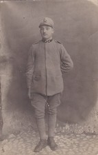 CARTOLINA FOTOGRAFICA MILITARE IN DIVISA SECONDA GUERRA MONDIALE 