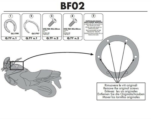 Givi bf02 flangia per - givi,