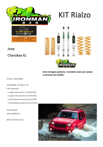 Kit rialzo off road - for, jeep