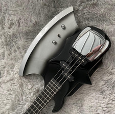 Basso Elettrico Personalizzato AXE 4 Corde Grigio SSS Pickup Spedizione Gratuita
