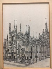 Antico Disegno A Matita Su
