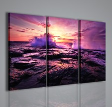 QUADRO MODERNO SEA COLOR QUADRI MODERNI MARE TRAMONTI ARREDAMENTO CASA ARREDARE