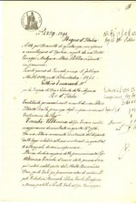 1872 CREMONA Quietanza di