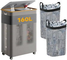160L Bidoni Differenziata Da Interno, Contenitori Raccolta Differenziata Con Cop