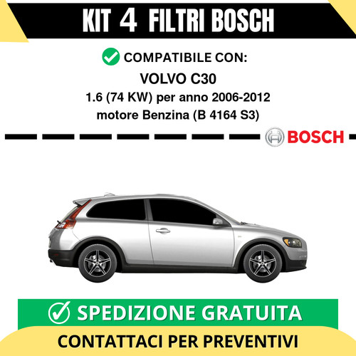 Kit bosch filtri tagliando - bosch, 4