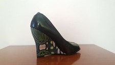 Scarpe & Other Stories in pelle lucida verde scuro Numero 38 Tacco 11 cm Nuove