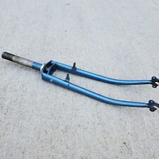 Forcella tandem motobecane biplano vintage blu anni 70 80 filettata francese a sbalzo