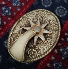 FIBBIA-buckle ovale  EL CHARRO vintage 80's  Made in U.s.a  RARE