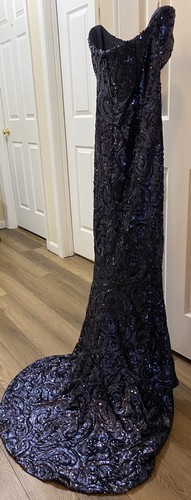 Abito con paillettes blu - , navy