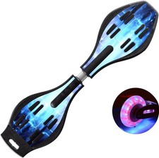 Youth Caster Board Waveboard LED Illuminazione Ruote Skateboard