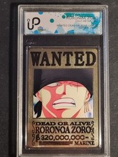RORONOA ZORO - ONE PIECE - GOLD METAL CARD - GRAAD - LIMITED EDITION 25/200