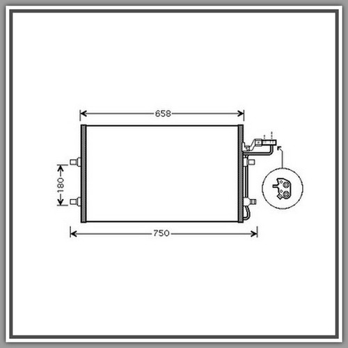 Condensatore volvo - condensatore,