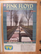 Poster Originale Concerto Pink Floyd Modena 08/07/1988 100X70 Cm