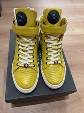 Versus Versace sneaker alte giallo oro pelle 42 FSU077C scatola CLG autentiche