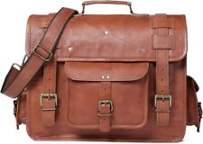 Borsa messenger in morbida pelle di capra tracolla borsa per laptop valigetta...