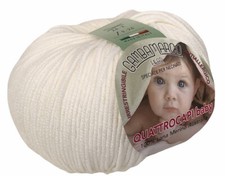 "4 CAPI" PURA LANA BABY MERINO ANTIALLERGICA EXTRAFINE GOMITOLI DA gr.50 IRRESTR