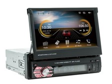 Autoradio MP5, Stereo, Bluetooth 1-Din Retrattile 7" Touch Display 