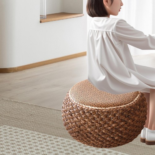 Rattan pouf divano ottomano
