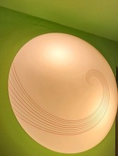 2 applique parete in vetro decorato