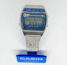 Orologio Uomo Vintage Casio M-321 Digitale LCD Chitarra Melodia Sveglia Made in Japan 