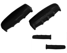 Coppia MANOPOLE + MANOPOLINI (Freno) NERE per Bici R - Bacchetta - Epoca