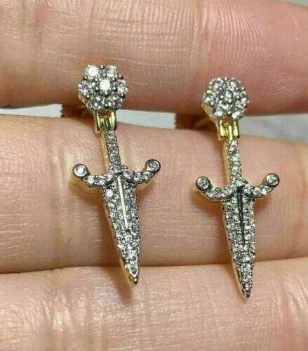 Orecchini vintage 1ct taglio - vintage,