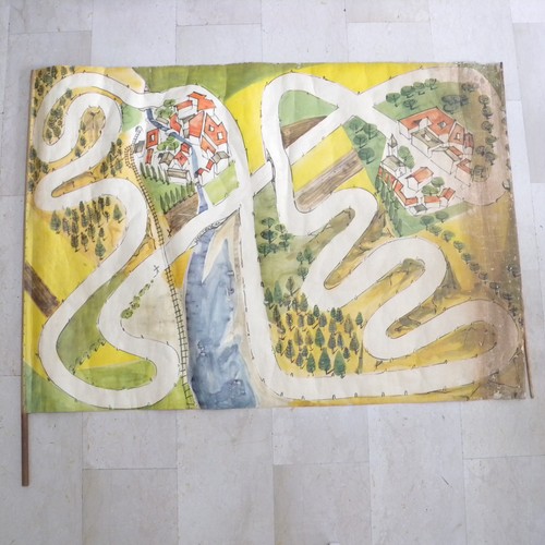 Antico tappeto gioco pista - antico,