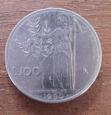 100 LIRE PICCOLI MINERVA 1990