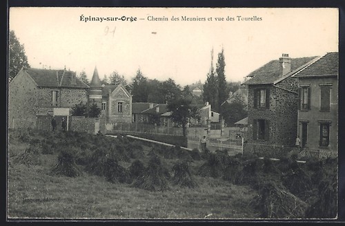 Cpa épinay sur orge chemin - Épinay-sur-orge,,