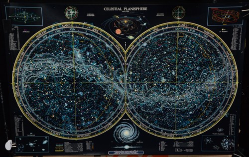 Poster planisfero celeste - planisfero,