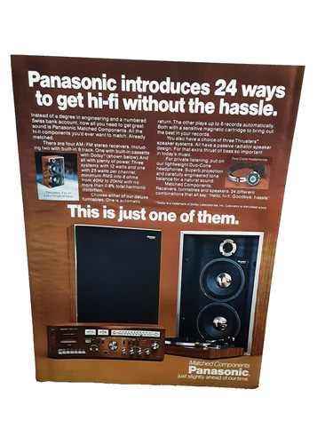 Impianto stereo panasonic 1977 - impianto,