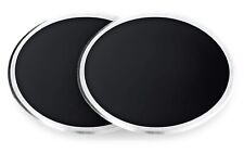 Kit N. 2 Tabelle Portanumero in Alluminio Nere Moto Epoca Cafe Enduro Scrambler