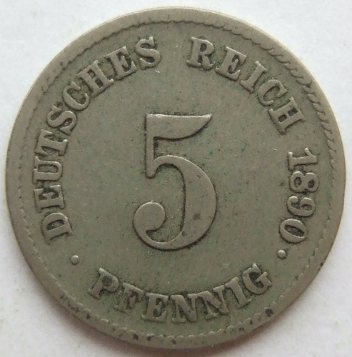 Moneta impero tedesco - tedesco, 5