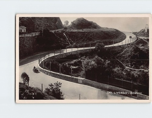 Cartolina strada costiera tra - cartolina,