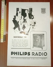 Pubblicità da rivista d'epoca, Radiofonografo 2811 Philips Radio 1931